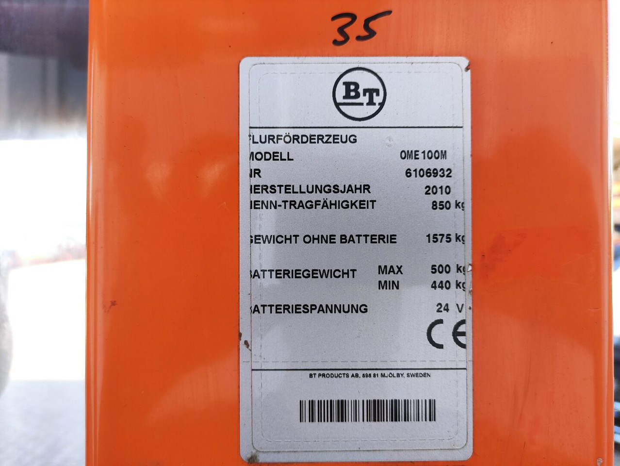 Μηχάνημα συλλογής παραγγελιών BT OME 100 M: φωτογραφία 6