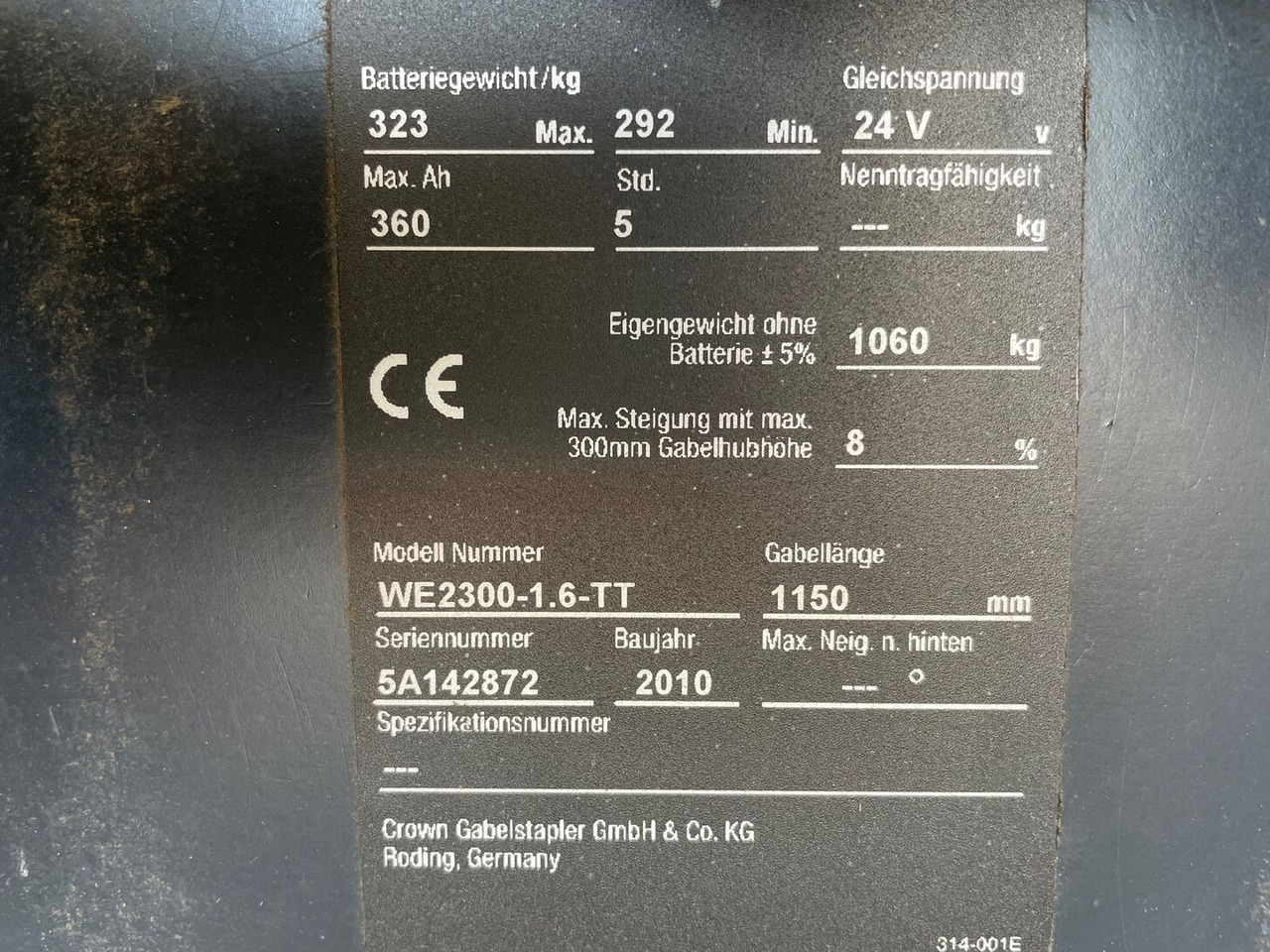 Crown WE2300 1.6 TT - Μηχάνημα στοίβαξης: φωτογραφία 5 Crown WE2300 1.6 TT - Μηχάνημα στοίβαξης: φωτογραφία 5