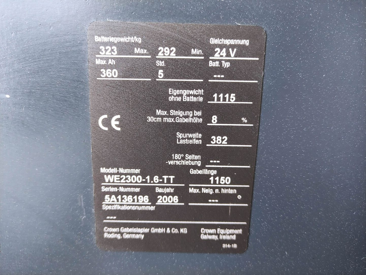 Crown WE2300-1.6-TT - Μηχάνημα στοίβαξης: φωτογραφία 5 Crown WE2300-1.6-TT - Μηχάνημα στοίβαξης: φωτογραφία 5