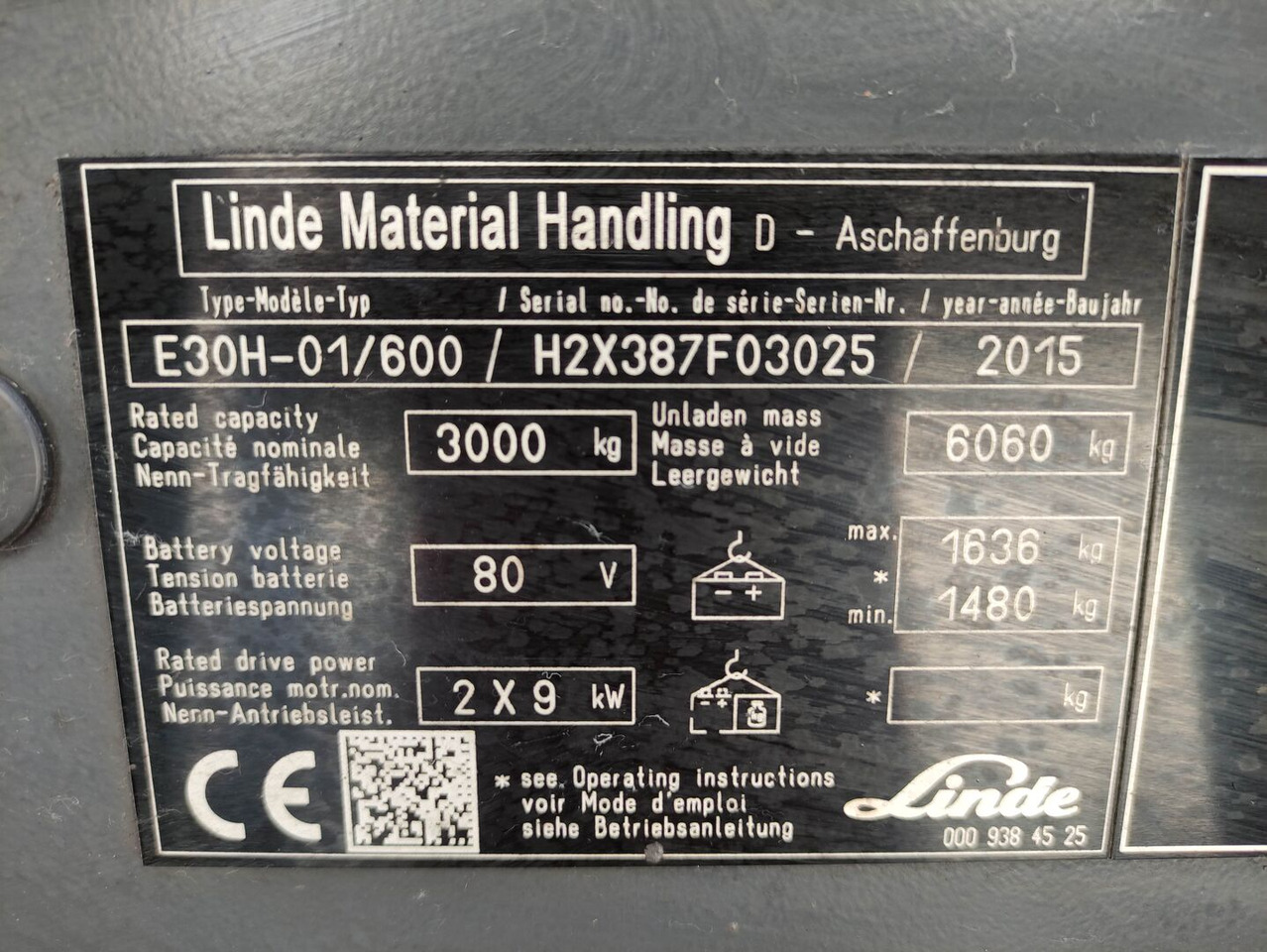 Μίσθωση Linde E30H-01-600-387 Linde E30H-01-600-387: φωτογραφία 7 Μίσθωση Linde E30H-01-600-387 Linde E30H-01-600-387: φωτογραφία 7