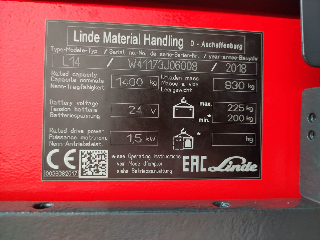 Linde L14i-1173 - Μηχάνημα στοίβαξης: φωτογραφία 5 Linde L14i-1173 - Μηχάνημα στοίβαξης: φωτογραφία 5