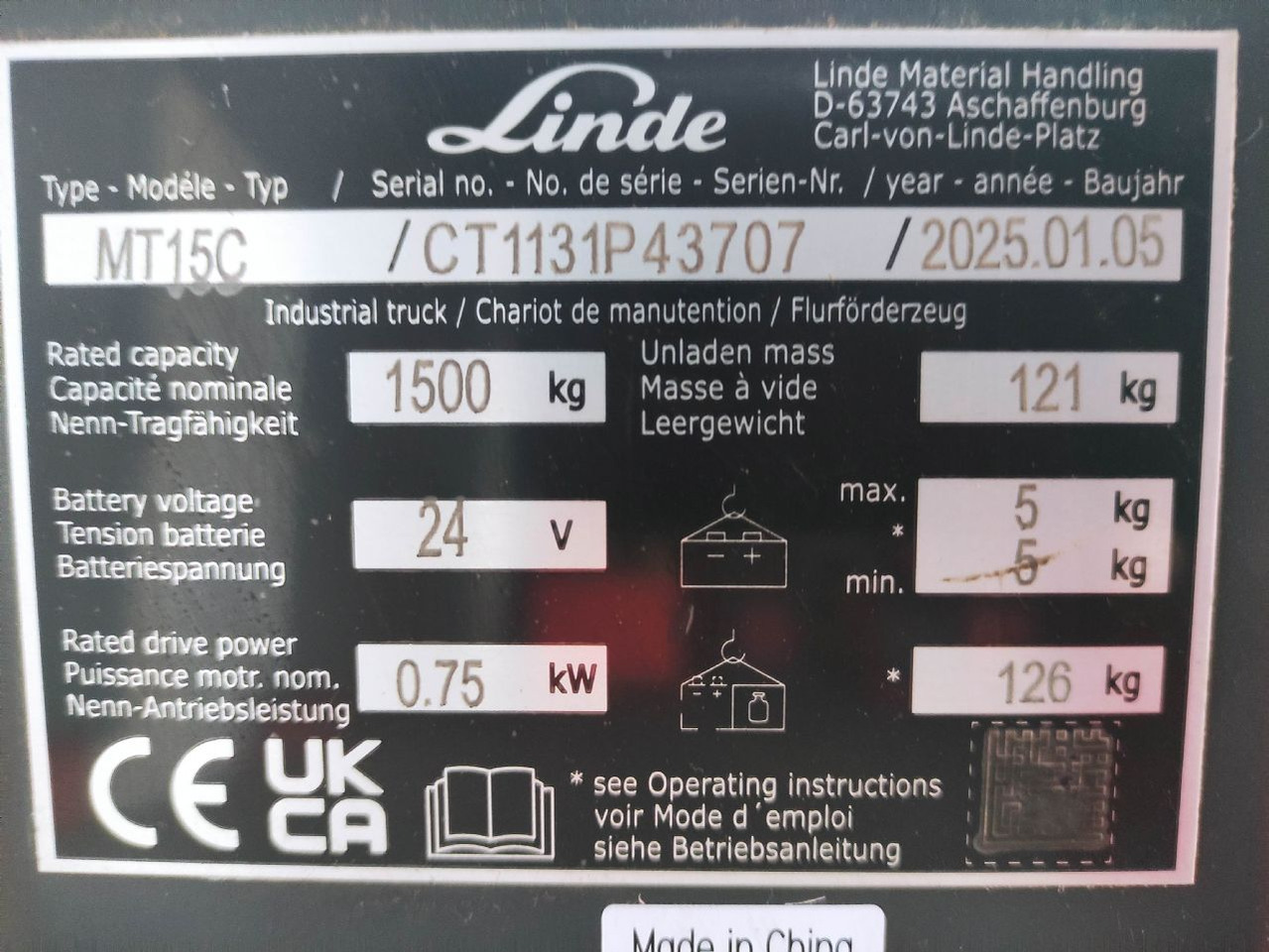 Linde MT15C - Παλετοφόρο: φωτογραφία 5 Linde MT15C - Παλετοφόρο: φωτογραφία 5