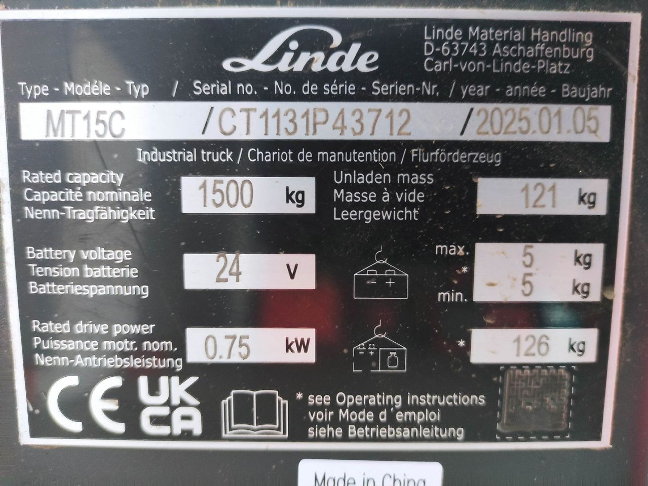 Linde MT15C - Παλετοφόρο: φωτογραφία 5 Linde MT15C - Παλετοφόρο: φωτογραφία 5