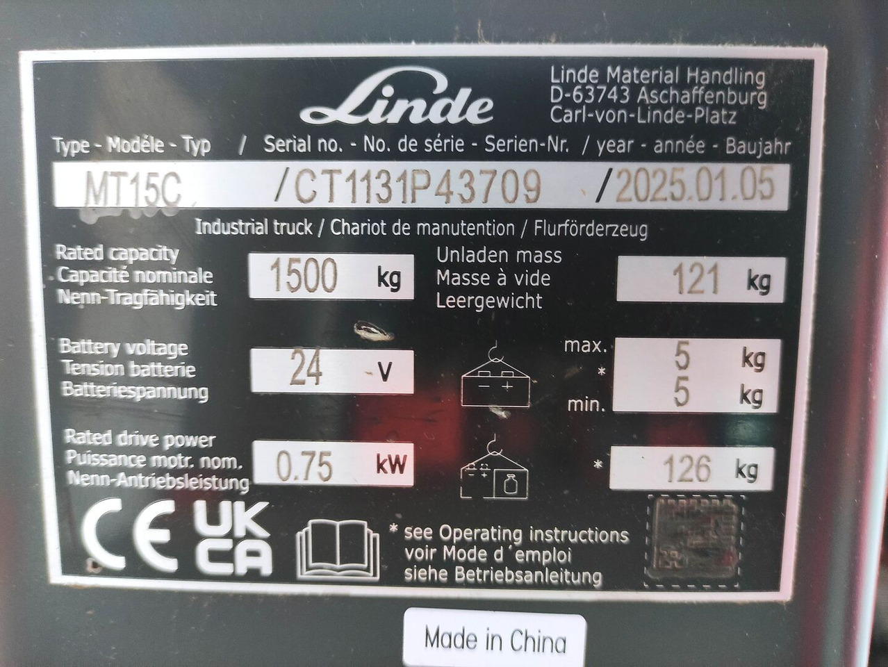 Linde MT15C - Παλετοφόρο: φωτογραφία 5 Linde MT15C - Παλετοφόρο: φωτογραφία 5