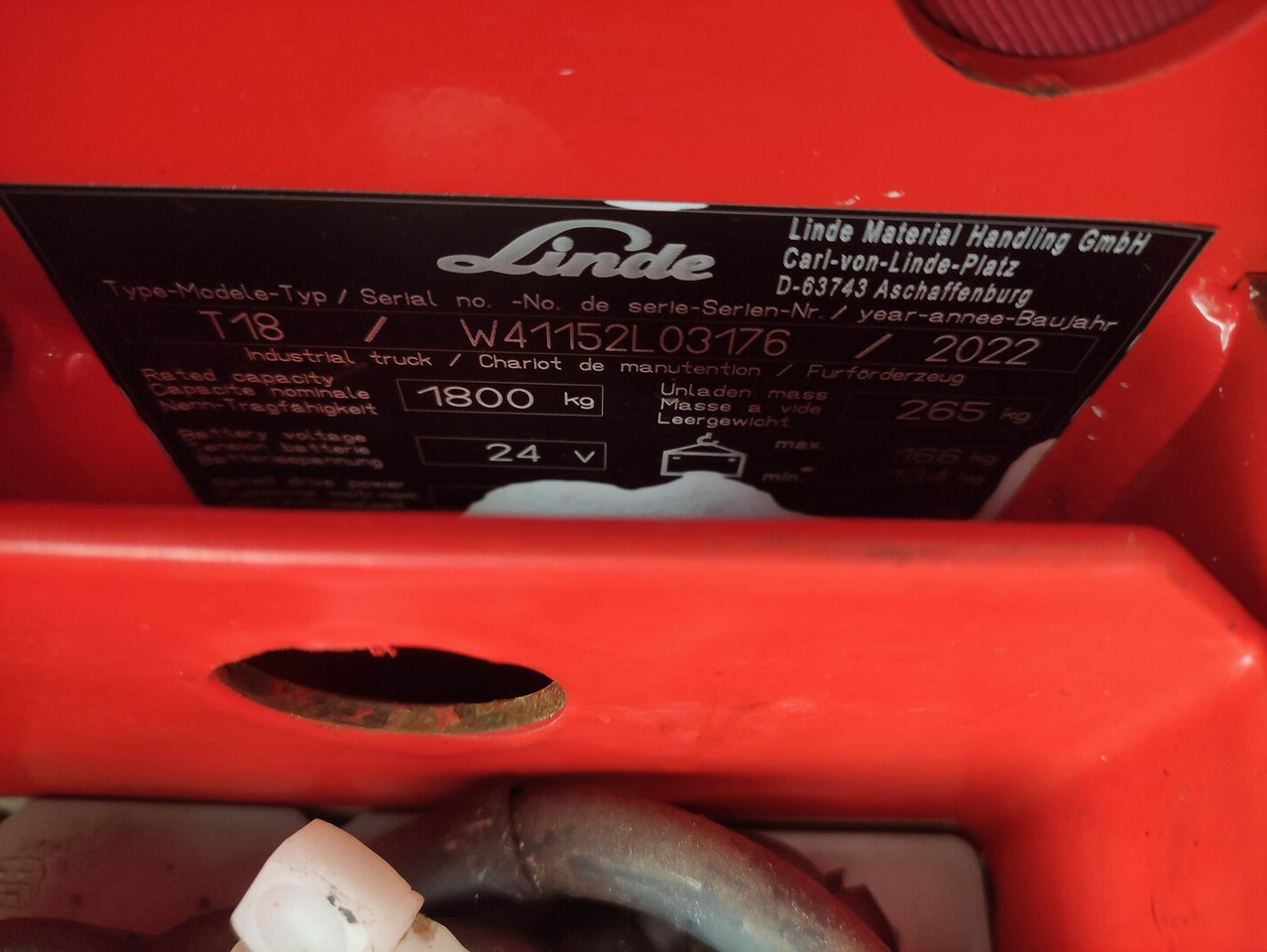 Linde T18-1152 - Παλετοφόρο: φωτογραφία 5 Linde T18-1152 - Παλετοφόρο: φωτογραφία 5