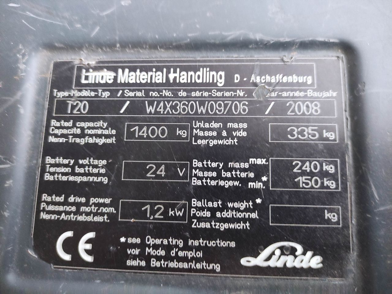 Linde T20-360 - Παλετοφόρο: φωτογραφία 5 Linde T20-360 - Παλετοφόρο: φωτογραφία 5