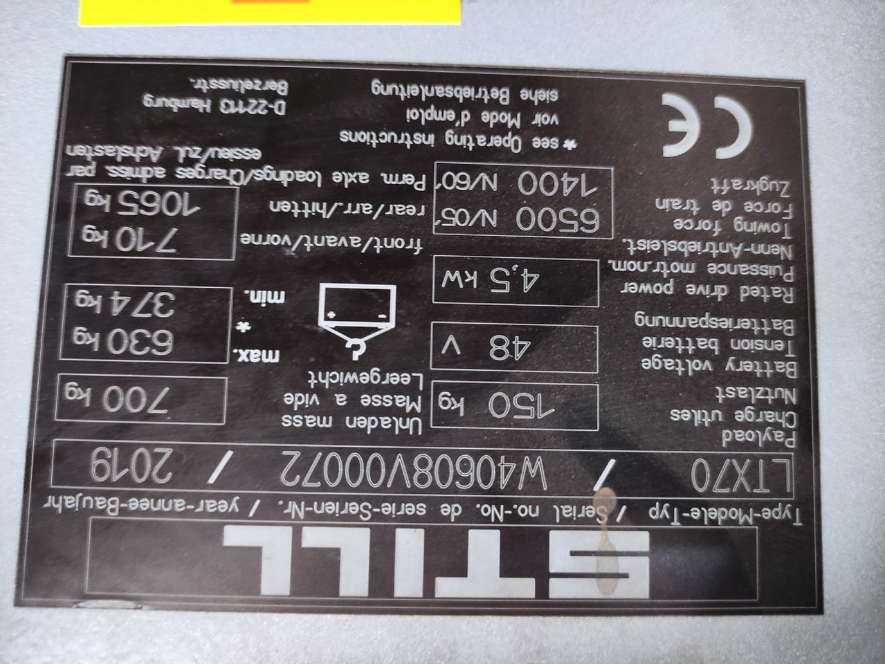 Μηχάνημα έλξης Still LTX-70: φωτογραφία 6