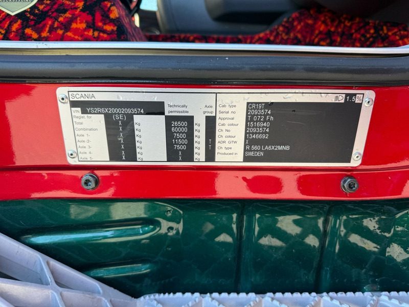 Τράκτορας Scania R560 V8 SHOW TRUCK, INTERIOR, FULL AIR, LIKE NEW.: φωτογραφία 18