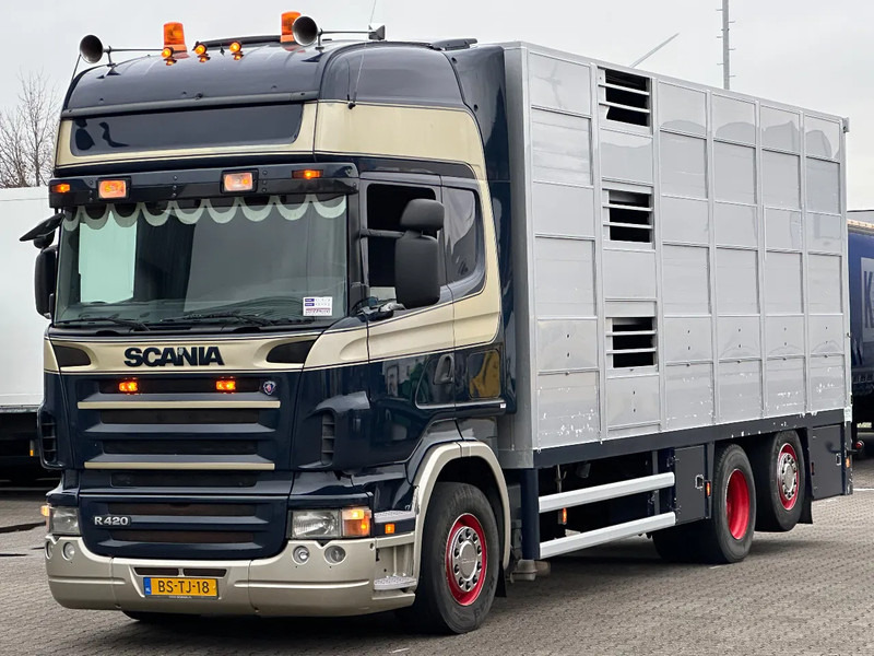 Scania R420 6x2 Topline / 3 Stock Animal Transport / Retarder / Euro 5 - Φορτηγό μεταφορά ζώων: φωτογραφία 1 Scania R420 6x2 Topline / 3 Stock Animal Transport / Retarder / Euro 5 - Φορτηγό μεταφορά ζώων: φωτογραφία 1