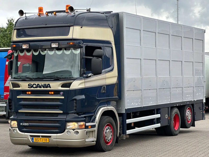 Scania R420 6x2 Topline / 3 Stock Animal Transport / Retarder / Euro 5 - Φορτηγό μεταφορά ζώων: φωτογραφία 1 Scania R420 6x2 Topline / 3 Stock Animal Transport / Retarder / Euro 5 - Φορτηγό μεταφορά ζώων: φωτογραφία 1