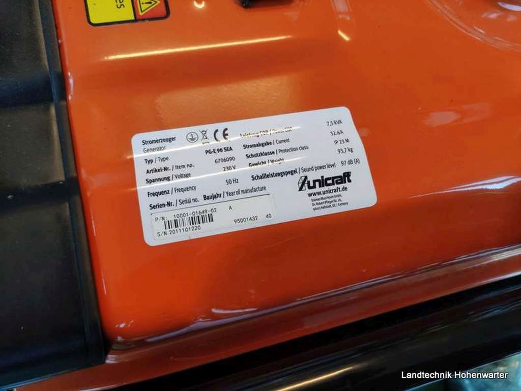 Unicraft PG-E 90 SEA (14588) - Βιομηχανική γεννήτρια: φωτογραφία 3 Unicraft PG-E 90 SEA (14588) - Βιομηχανική γεννήτρια: φωτογραφία 3