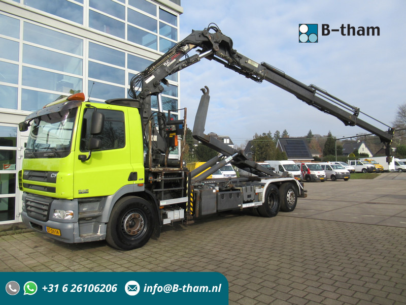DAF CF 85 VDL Haak - Atlas Terex 240.2E Kraan - Φορτηγό φόρτωσης γάντζου, Φορτηγό με γερανό: φωτογραφία 1 DAF CF 85 VDL Haak - Atlas Terex 240.2E Kraan - Φορτηγό φόρτωσης γάντζου, Φορτηγό με γερανό: φωτογραφία 1