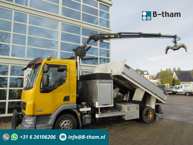 DAF LF45.160 EEV Kipper + HIAB 044 D-3 RF Kran Crane - Φορτηγό ανατρεπόμενο, Φορτηγό με γερανό: φωτογραφία 1 DAF LF45.160 EEV Kipper + HIAB 044 D-3 RF Kran Crane - Φορτηγό ανατρεπόμενο, Φορτηγό με γερανό: φωτογραφία 1
