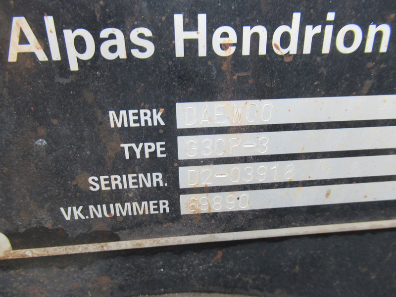 Υγραεριοκίνητο περονοφόρο Daewoo G30P-3 Heftruck LPG: φωτογραφία 15