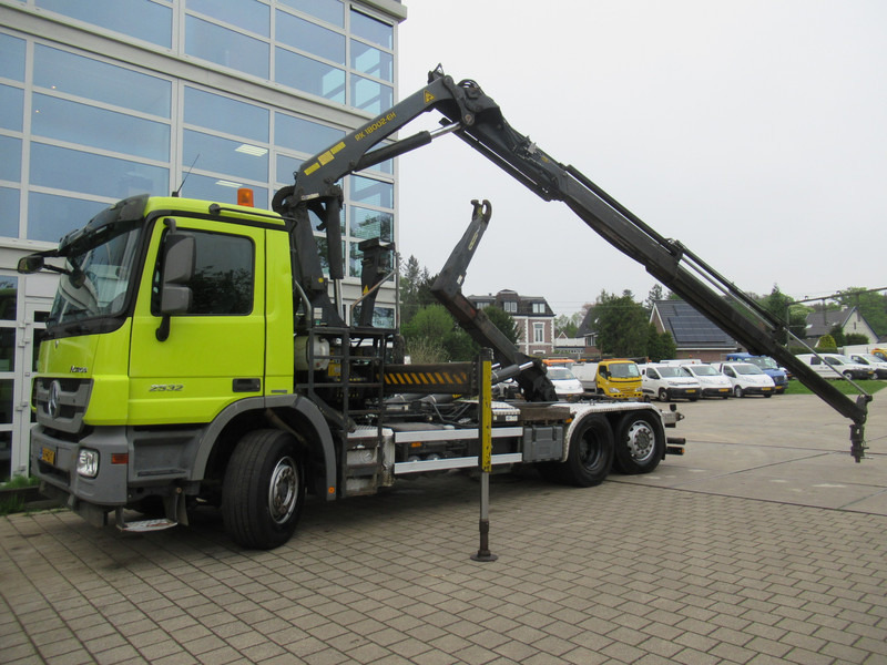 Mercedes-Benz Actros 2532 LTNLA 6X2 Hooklift + Crane, Haak - Kraan - Φορτηγό φόρτωσης γάντζου, Φορτηγό με γερανό: φωτογραφία 2 Mercedes-Benz Actros 2532 LTNLA 6X2 Hooklift + Crane, Haak - Kraan - Φορτηγό φόρτωσης γάντζου, Φορτηγό με γερανό: φωτογραφία 2