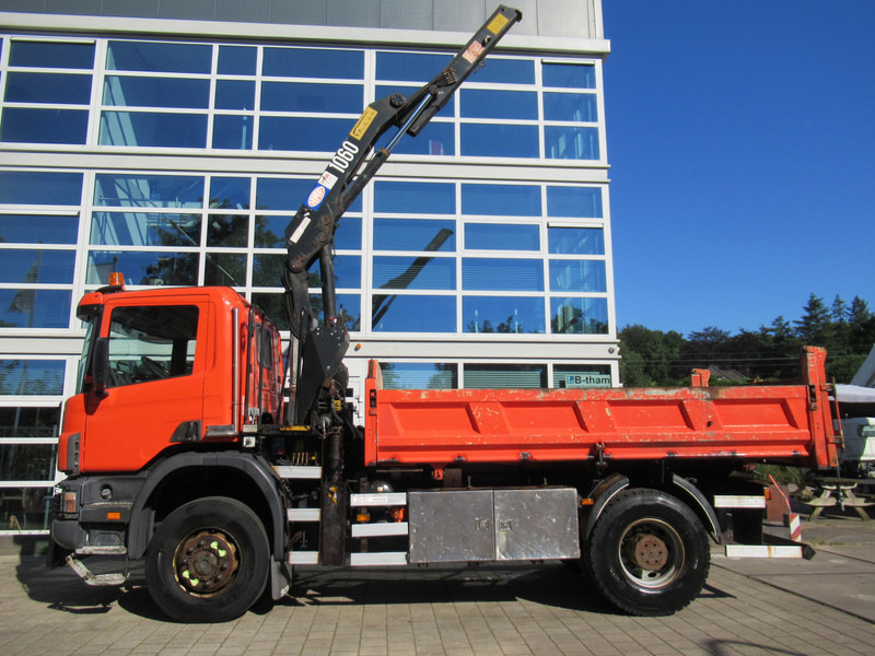 Scania P 114 CB 4x4 HZ 340 3-W. Tipper - 3-S. Kipper + HMF 1063 Crane Kran - Φορτηγό ανατρεπόμενο, Φορτηγό με γερανό: φωτογραφία 4 Scania P 114 CB 4x4 HZ 340 3-W. Tipper - 3-S. Kipper + HMF 1063 Crane Kran - Φορτηγό ανατρεπόμενο, Φορτηγό με γερανό: φωτογραφία 4