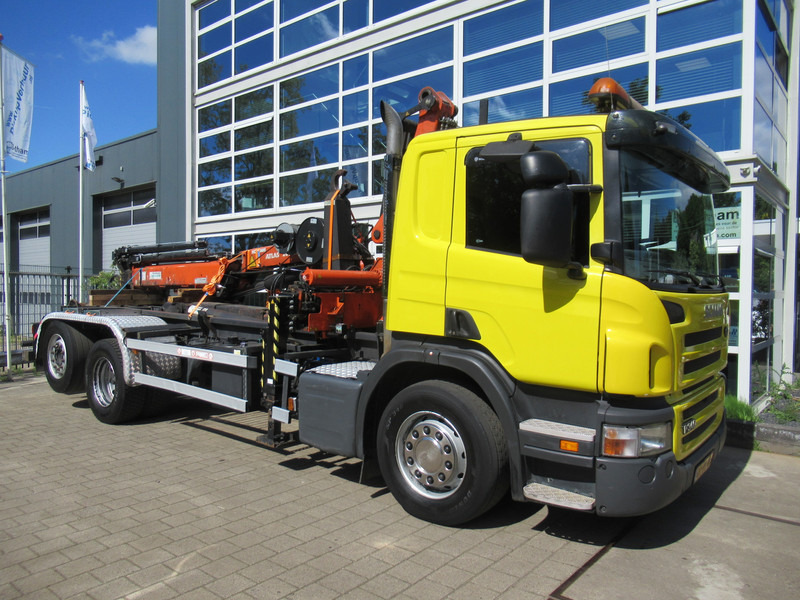 Scania P 340 B 6x2*4 VDL Haak - Kraan ATLAS 206.3E - Φορτηγό φόρτωσης γάντζου, Φορτηγό με γερανό: φωτογραφία 3 Scania P 340 B 6x2*4 VDL Haak - Kraan ATLAS 206.3E - Φορτηγό φόρτωσης γάντζου, Φορτηγό με γερανό: φωτογραφία 3