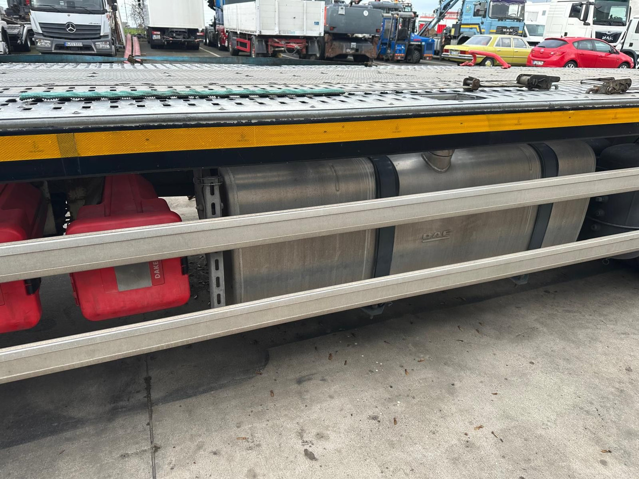 Φορτηγό αυτοκινητάμαξα DAF 480XF*Flachzug*Aufstellbühne*VDI2700*Top!: φωτογραφία 15