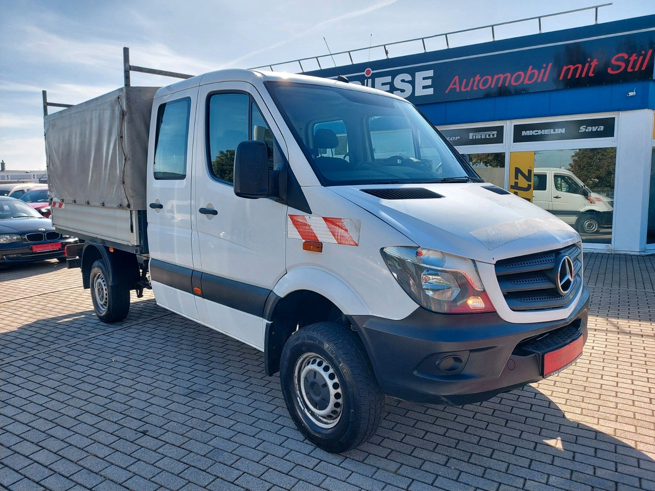 Mercedes-Benz Sprinter II Pritsche DoKa 316 CDI 4X4 Klima - Επαγγελματικό αυτοκίνητο με μουσαμά, Διπλοκάμπινο ελαφρύ επαγγελματικό: φωτογραφία 1 Mercedes-Benz Sprinter II Pritsche DoKa 316 CDI 4X4 Klima - Επαγγελματικό αυτοκίνητο με μουσαμά, Διπλοκάμπινο ελαφρύ επαγγελματικό: φωτογραφία 1