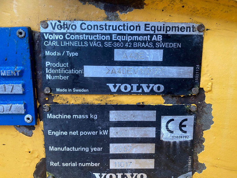 Αρθρωτό φορτηγό Volvo A40E NVT: φωτογραφία 20