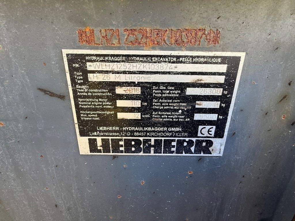 Liebherr LH 26 M Litronic - Τροχοφόρος εκσκαφέας: φωτογραφία 4 Liebherr LH 26 M Litronic - Τροχοφόρος εκσκαφέας: φωτογραφία 4