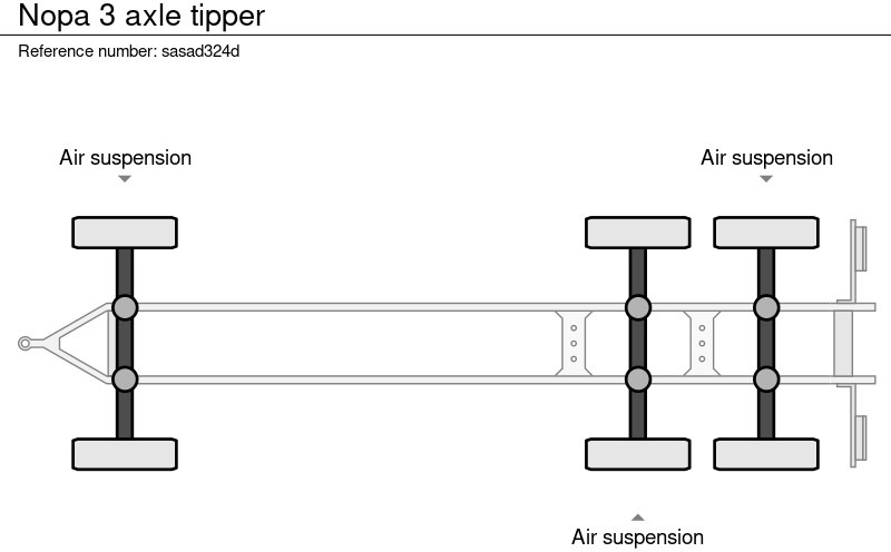 Ρυμούλκα ανατρεπόμενο Nopa 3 axle tipper: φωτογραφία 14