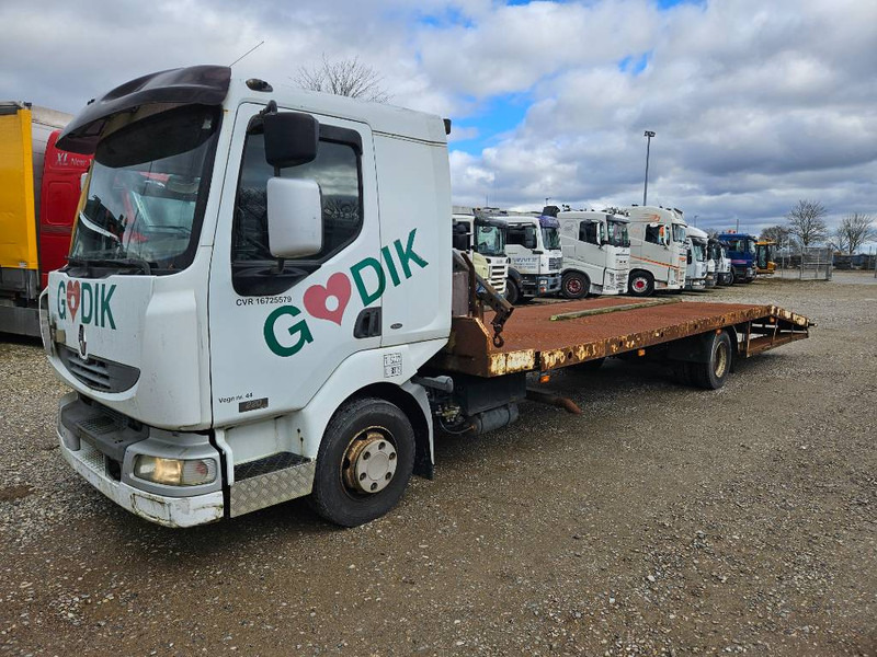 Renault Midlum 220 Machine/auto Transport and crane(2 stk) - Φορτηγό αυτοκινητάμαξα, Φορτηγό με γερανό: φωτογραφία 1 Renault Midlum 220 Machine/auto Transport and crane(2 stk) - Φορτηγό αυτοκινητάμαξα, Φορτηγό με γερανό: φωτογραφία 1