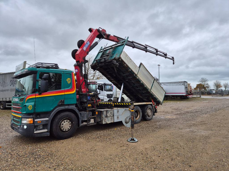 Scania P450 6x2/4 // HMF 2620 K5 // 3-way tip - Φορτηγό με γερανό: φωτογραφία 1 Scania P450 6x2/4 // HMF 2620 K5 // 3-way tip - Φορτηγό με γερανό: φωτογραφία 1