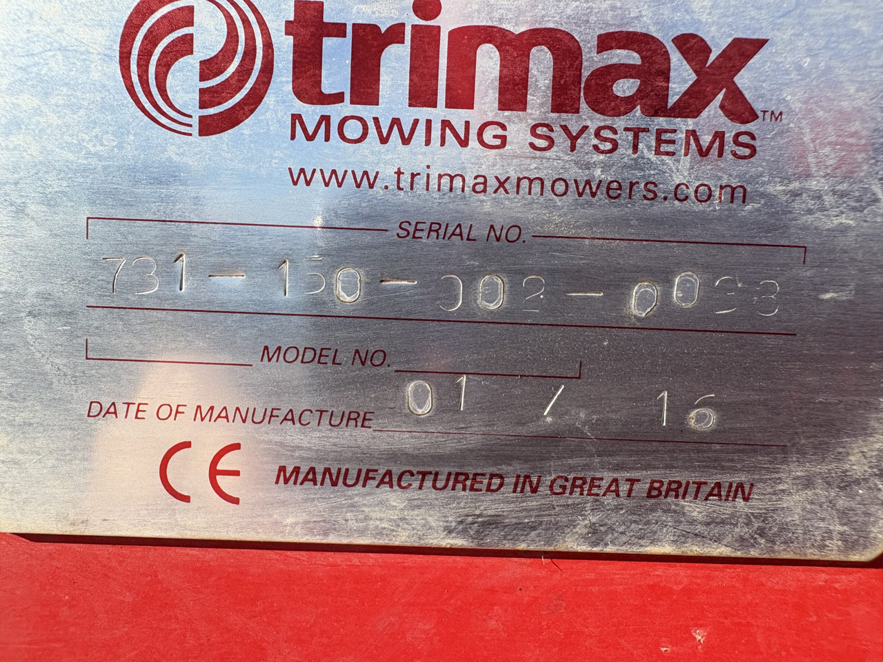 Trimax Striker 150 roller mower - Χλοοκοπτικό: φωτογραφία 5 Trimax Striker 150 roller mower - Χλοοκοπτικό: φωτογραφία 5