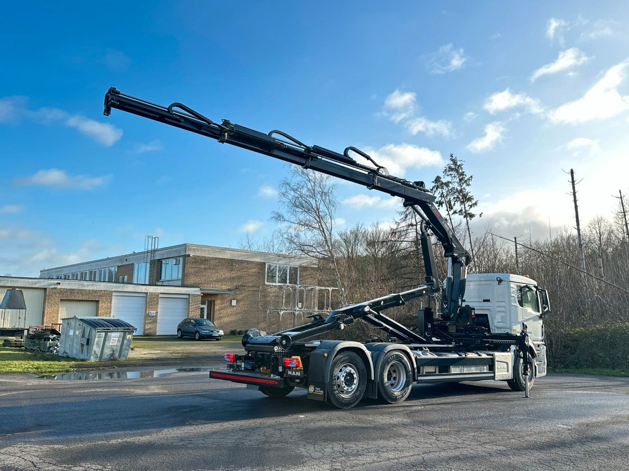 MAN TGS 26.470 6x2 Abrollkipper + Kran Hiab 138-3 - Φορτηγό φόρτωσης γάντζου, Φορτηγό με γερανό: φωτογραφία 5 MAN TGS 26.470 6x2 Abrollkipper + Kran Hiab 138-3 - Φορτηγό φόρτωσης γάντζου, Φορτηγό με γερανό: φωτογραφία 5
