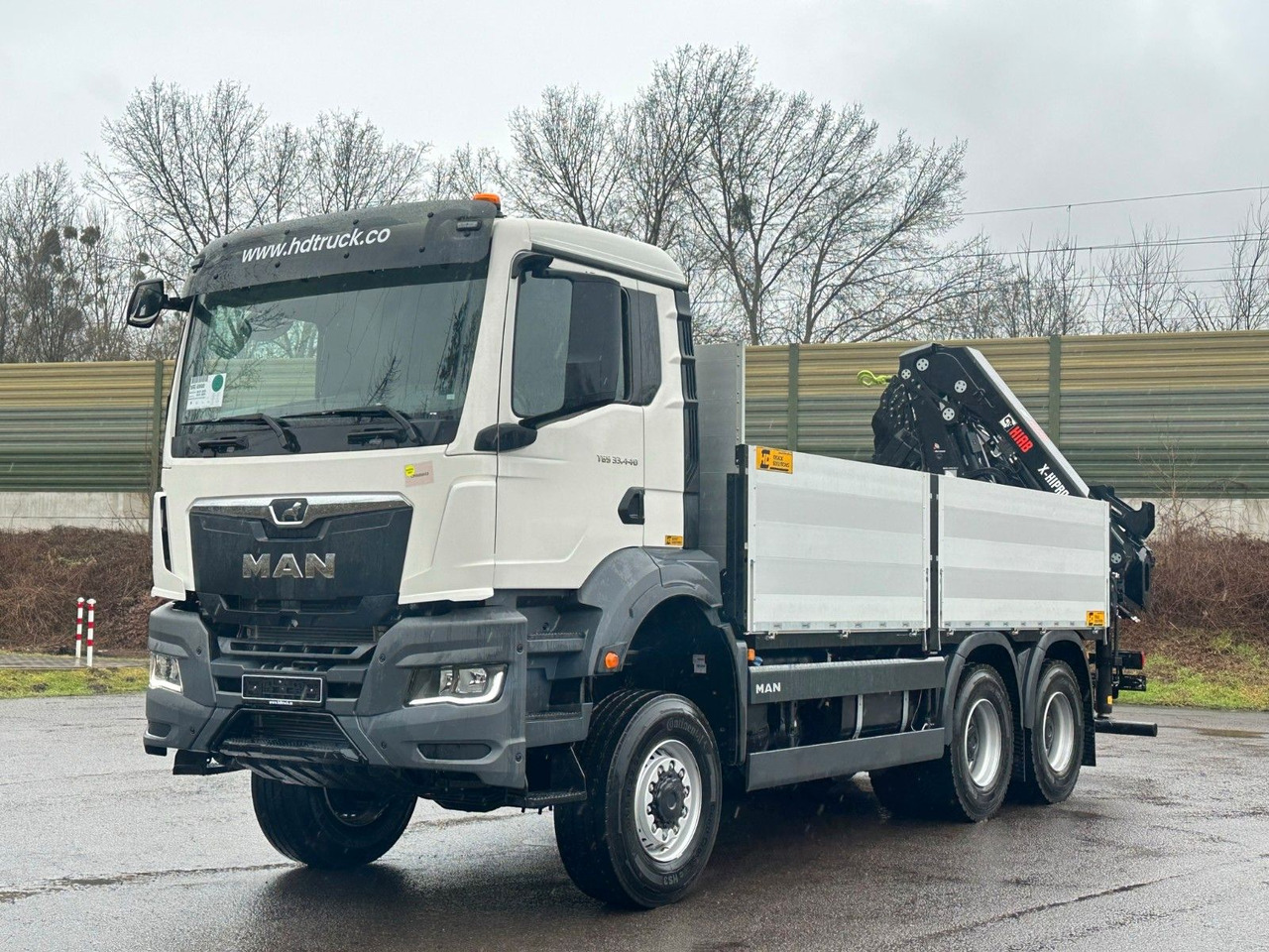 MAN TGS 33.440 6x6 Kran HIAB X-HiPro 302 E 6 - Φορτηγό με ανοιχτή καρότσα, Φορτηγό με γερανό: φωτογραφία 2 MAN TGS 33.440 6x6 Kran HIAB X-HiPro 302 E 6 - Φορτηγό με ανοιχτή καρότσα, Φορτηγό με γερανό: φωτογραφία 2