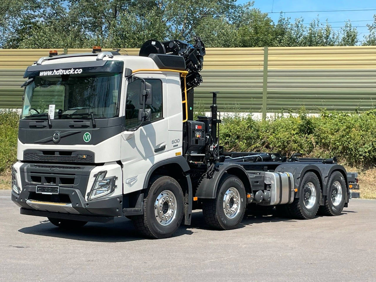 Volvo FMX 500 8x4 Abrollkipper + Kran Hiab 228-6 - Φορτηγό φόρτωσης γάντζου, Φορτηγό με γερανό: φωτογραφία 2 Volvo FMX 500 8x4 Abrollkipper + Kran Hiab 228-6 - Φορτηγό φόρτωσης γάντζου, Φορτηγό με γερανό: φωτογραφία 2