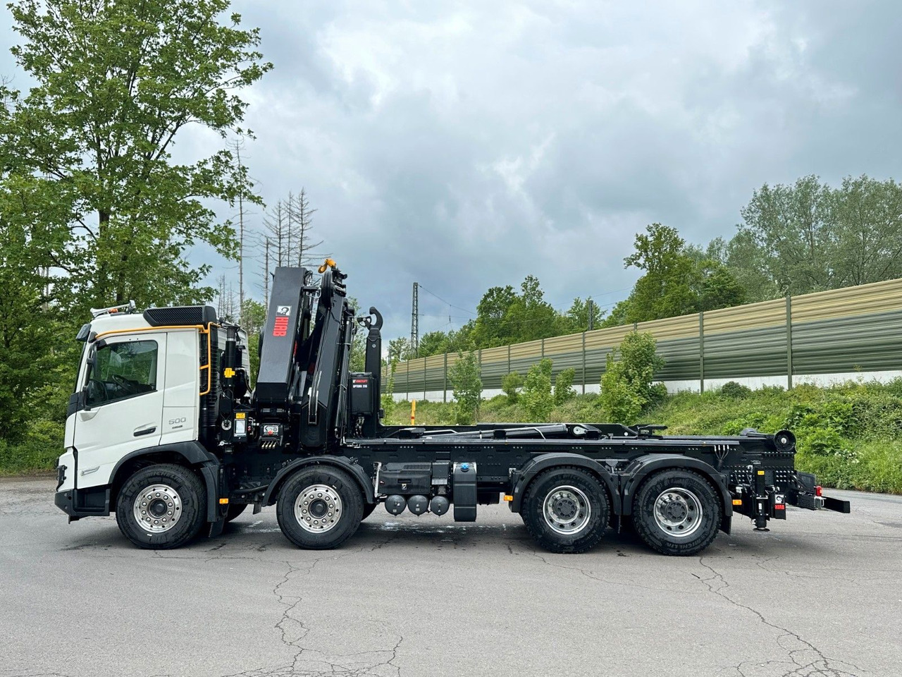 Volvo FMX 500 8x4 Abrollkipper + Kran Hiab 658-6 - Φορτηγό φόρτωσης γάντζου, Φορτηγό με γερανό: φωτογραφία 4 Volvo FMX 500 8x4 Abrollkipper + Kran Hiab 658-6 - Φορτηγό φόρτωσης γάντζου, Φορτηγό με γερανό: φωτογραφία 4