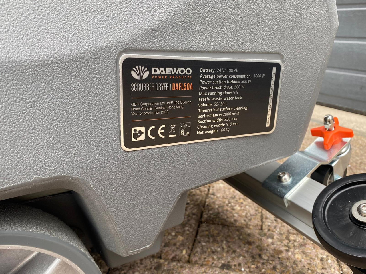 Daewoo DAFL50A Schrobzuigmachine - Μηχάνημα καθαρισμού: φωτογραφία 3 Daewoo DAFL50A Schrobzuigmachine - Μηχάνημα καθαρισμού: φωτογραφία 3
