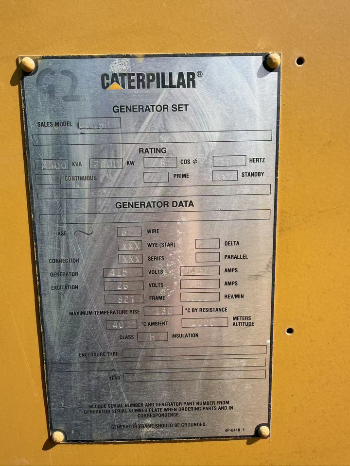 CATPILLAR 3516B - Εργαλείο/ Εξοπλισμός: φωτογραφία 1 CATPILLAR 3516B - Εργαλείο/ Εξοπλισμός: φωτογραφία 1