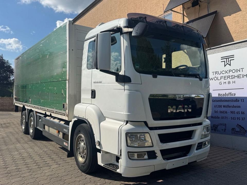 MAN TGS 26.480/Lenk-Lift/Kamera/AHK/Staplerhalterung - Φορτηγό κόφα: φωτογραφία 1 MAN TGS 26.480/Lenk-Lift/Kamera/AHK/Staplerhalterung - Φορτηγό κόφα: φωτογραφία 1