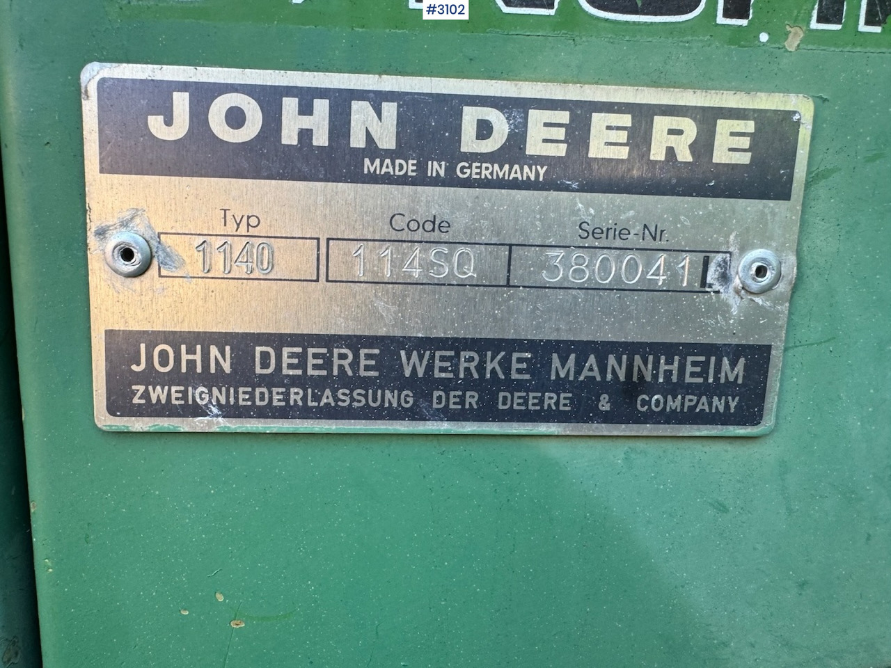 Τρακτέρ 1981 John Deere 1140 Synchron with front loader: φωτογραφία 35