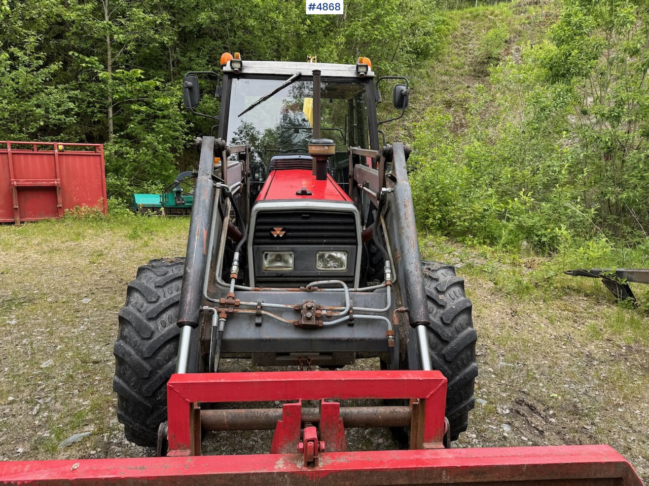 1988 Massey Ferguson 375 w/front loader - Τρακτέρ: φωτογραφία 4 1988 Massey Ferguson 375 w/front loader - Τρακτέρ: φωτογραφία 4