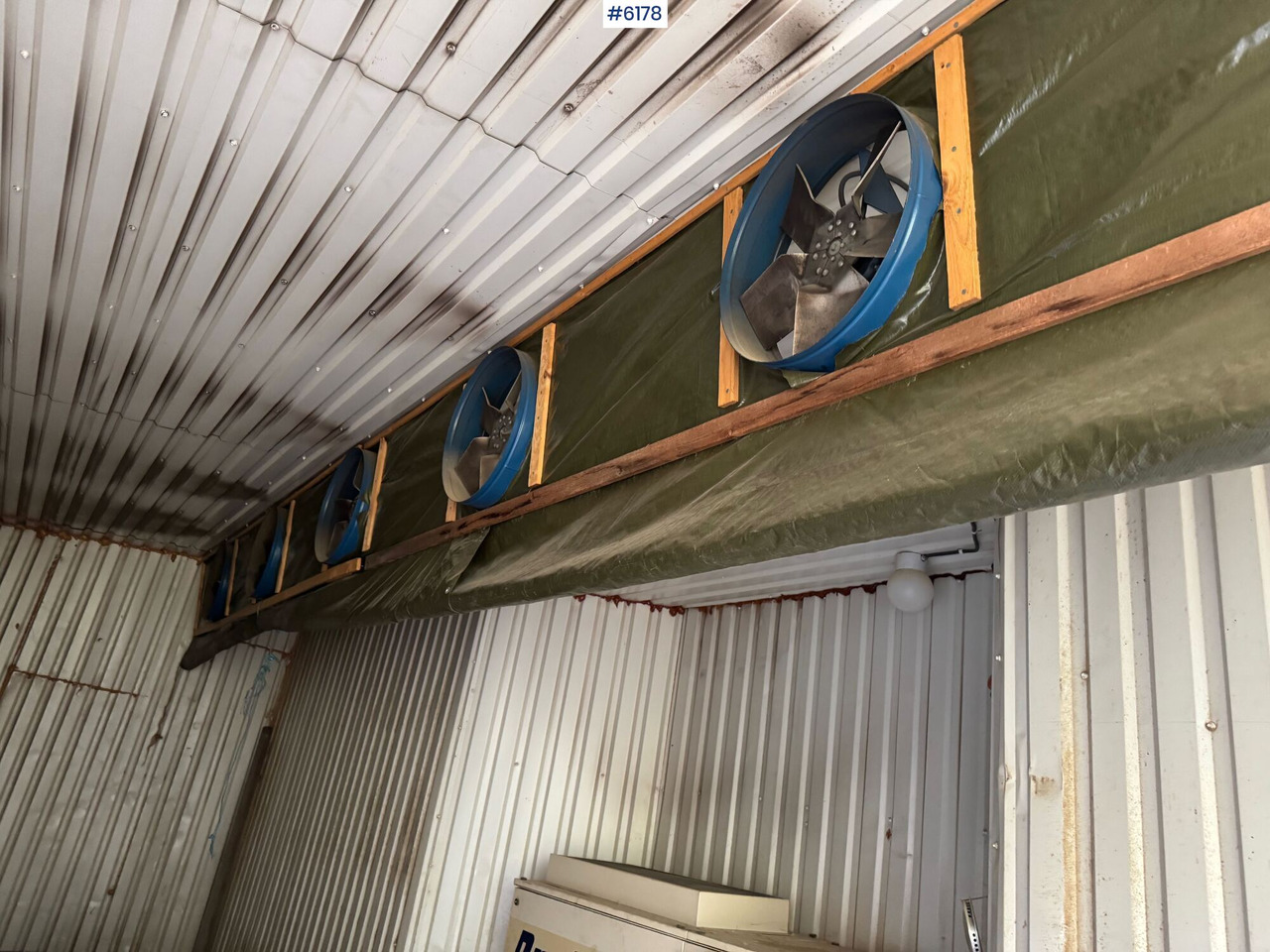 1997 Dryfinn 15 drying unit with circulation fans and trolley - Βιομηχανικός εξοπλισμός κλιματισμού: φωτογραφία 5 1997 Dryfinn 15 drying unit with circulation fans and trolley - Βιομηχανικός εξοπλισμός κλιματισμού: φωτογραφία 5