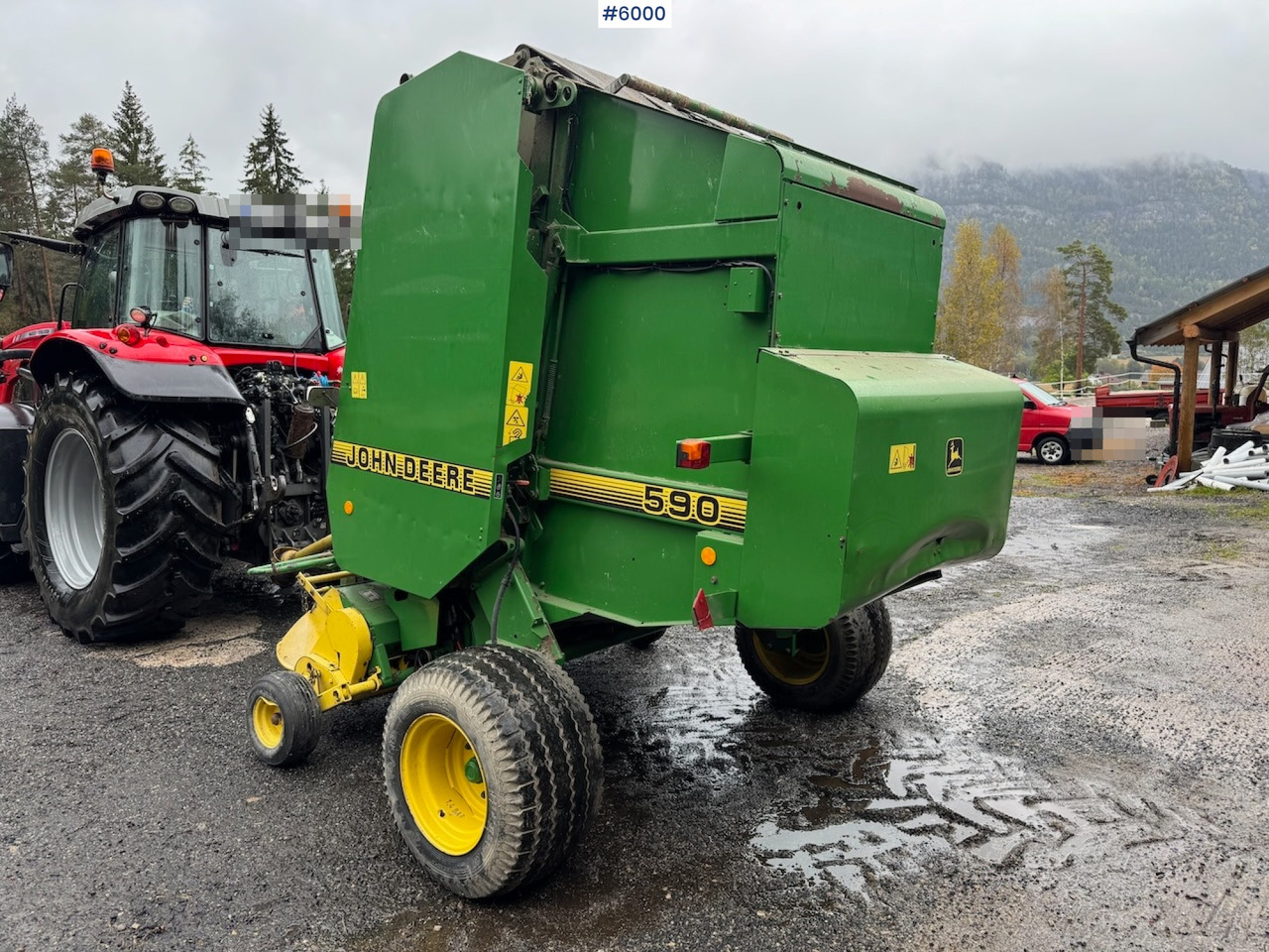 2000 John Deere 590 Round Baler. - Σανού και κτηνοτροφικά μηχανήματα: φωτογραφία 3 2000 John Deere 590 Round Baler. - Σανού και κτηνοτροφικά μηχανήματα: φωτογραφία 3