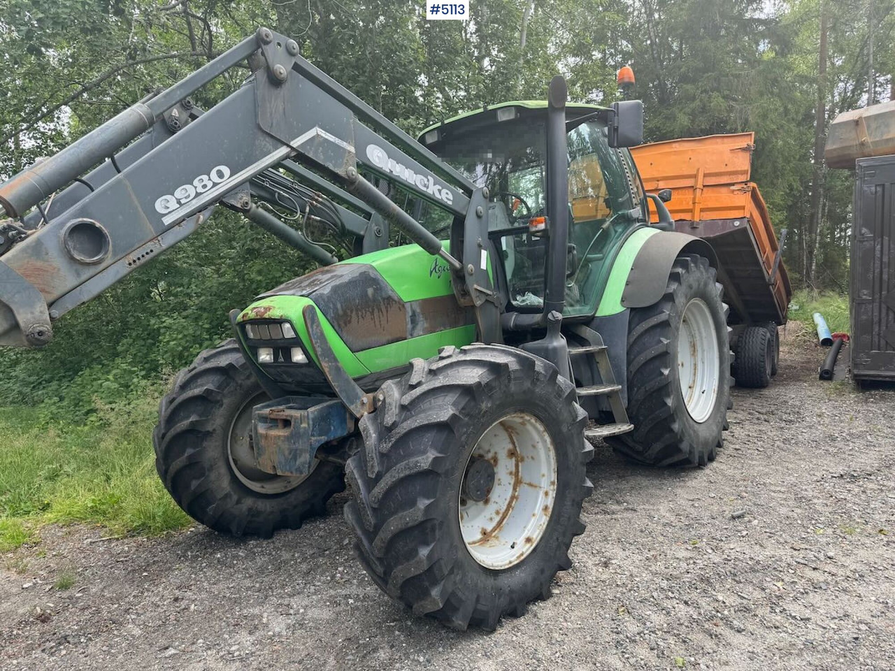 Τρακτέρ 2004 Deutz-Fahr Agrotron TTV 1130 w/ front loader: φωτογραφία 24