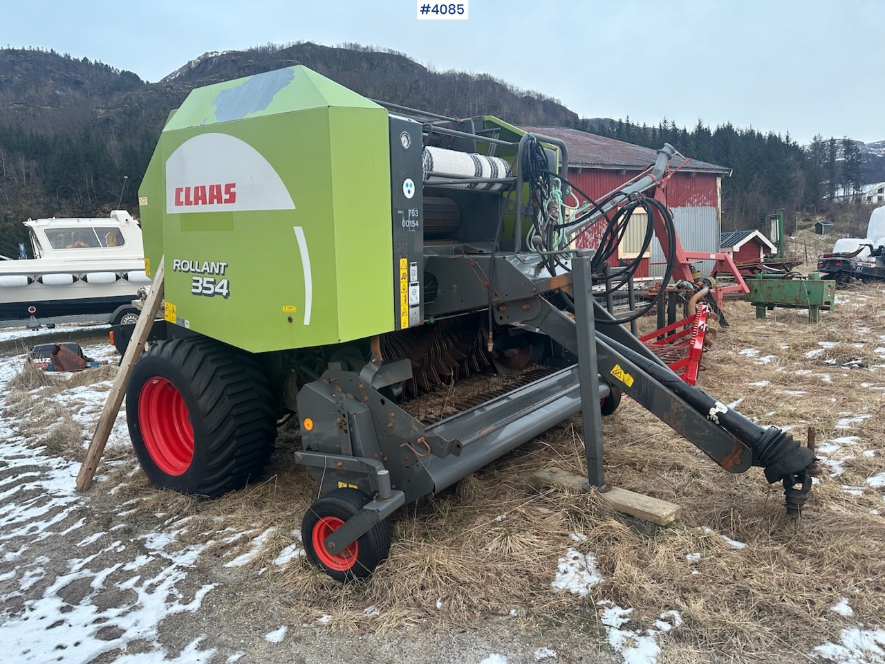 2008 Claas Rollant 354 Rotocut round baler. small repair object - Σανού και κτηνοτροφικά μηχανήματα: φωτογραφία 1 2008 Claas Rollant 354 Rotocut round baler. small repair object - Σανού και κτηνοτροφικά μηχανήματα: φωτογραφία 1