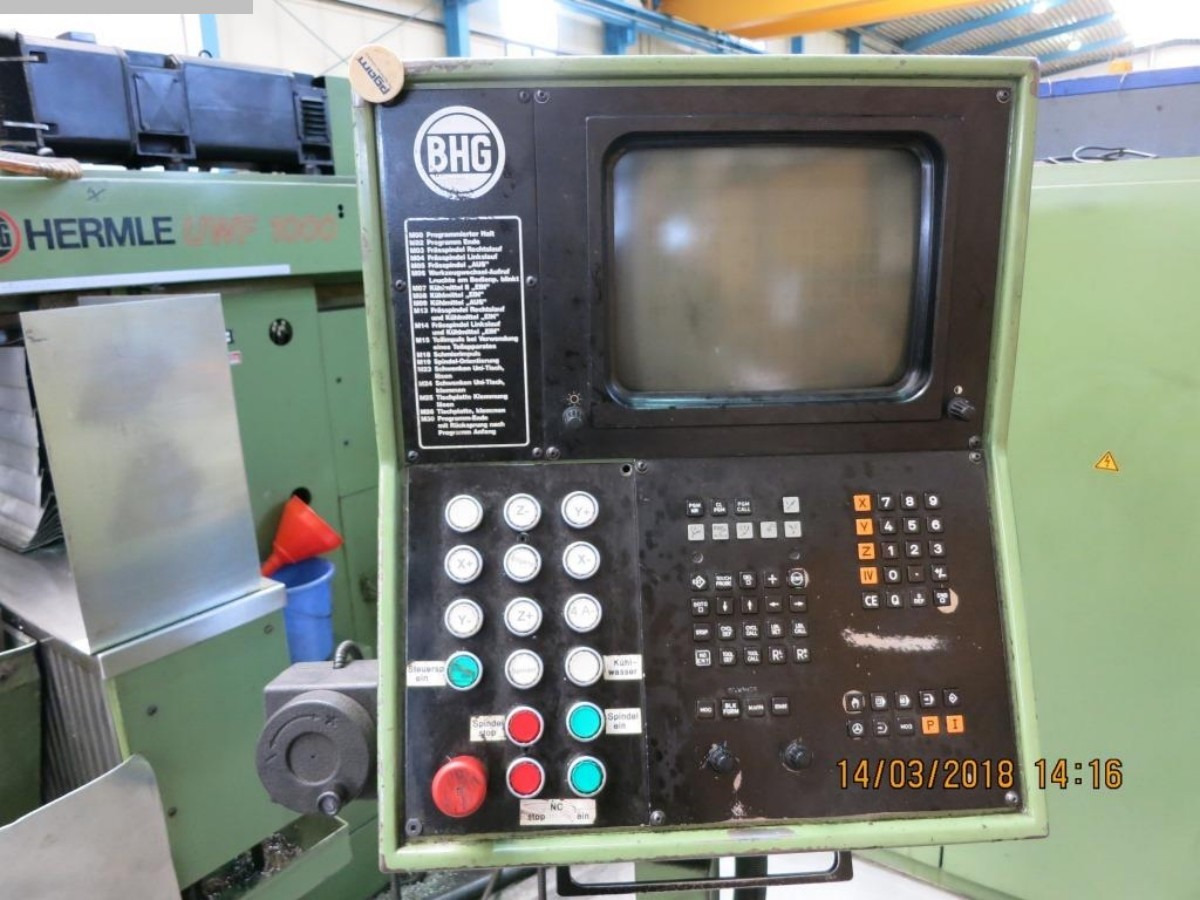 HERMLE UWF 1000 - Μηχανή φρεζαρίσματος: φωτογραφία 2 HERMLE UWF 1000 - Μηχανή φρεζαρίσματος: φωτογραφία 2
