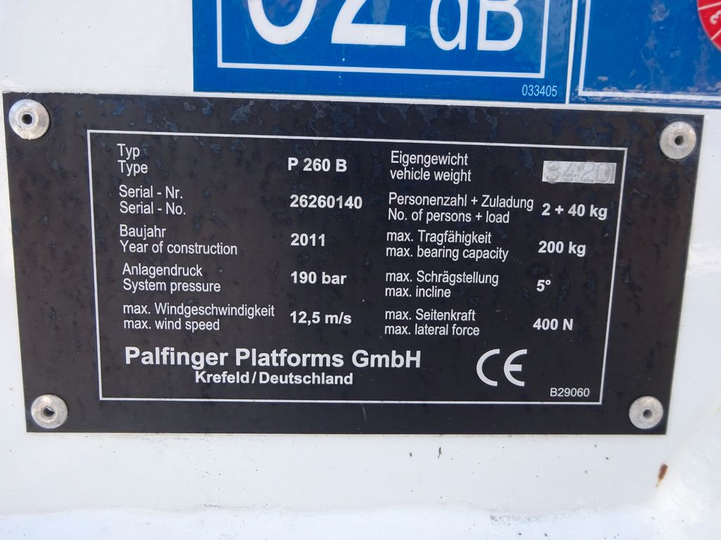 Φορτηγό με εναέρια πλατφόρμα, Ελαφρύ επαγγελματικό Nissan CABSTAR 35.13 PALFINGER Steiger P260B 26 Meter: φωτογραφία 12