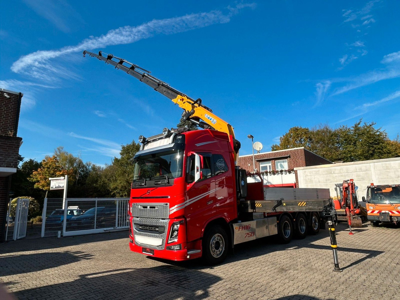 Volvo Autokran FH16 750 Pritsche EFFER 395/8S Lenk - Φορτηγό με γερανό: φωτογραφία 2 Volvo Autokran FH16 750 Pritsche EFFER 395/8S Lenk - Φορτηγό με γερανό: φωτογραφία 2