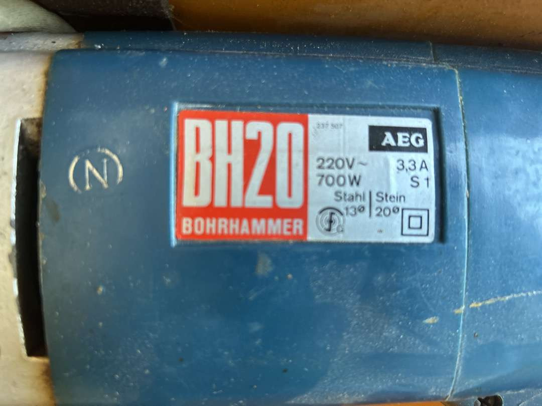 Borhammer fra AEG BH 20 - Εξοπλισμός γκαράζ: φωτογραφία 2 Borhammer fra AEG BH 20 - Εξοπλισμός γκαράζ: φωτογραφία 2