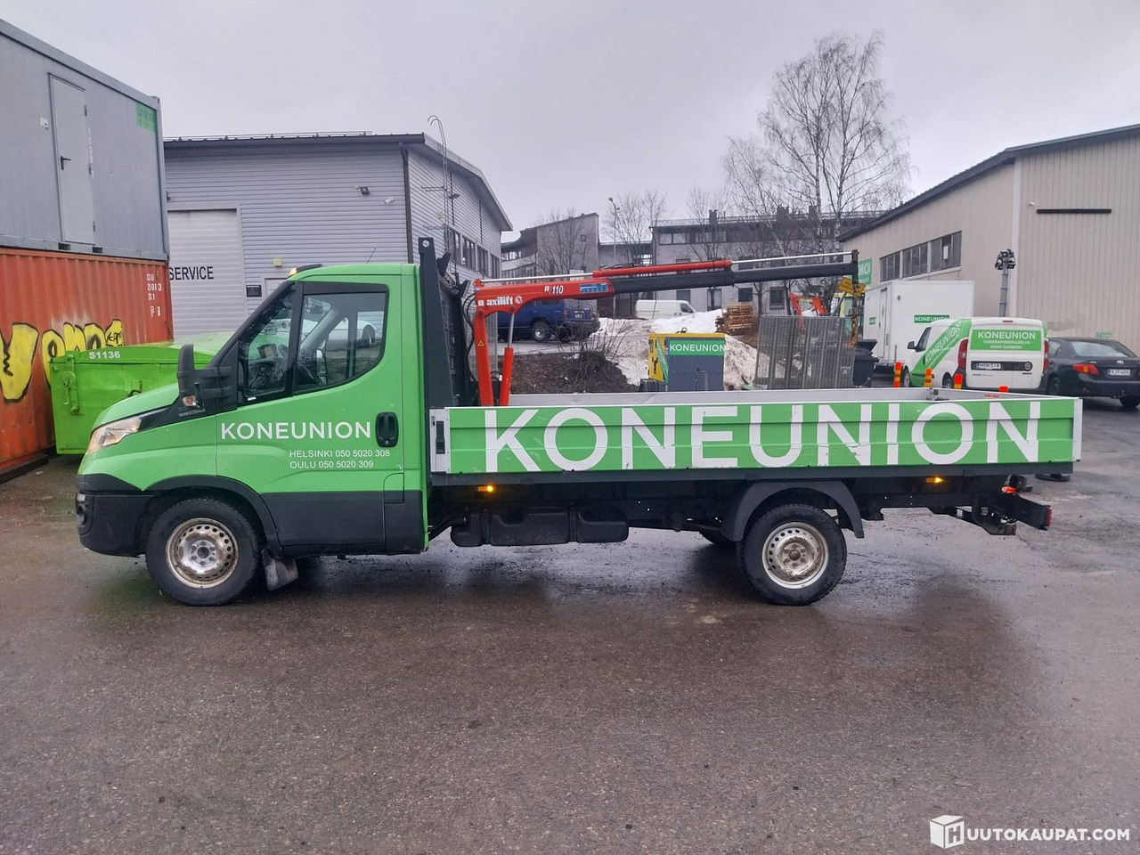 Iveco Daily + crane, Helsinki - Μικρό φορτηγό με καρότσα: φωτογραφία 1 Iveco Daily + crane, Helsinki - Μικρό φορτηγό με καρότσα: φωτογραφία 1