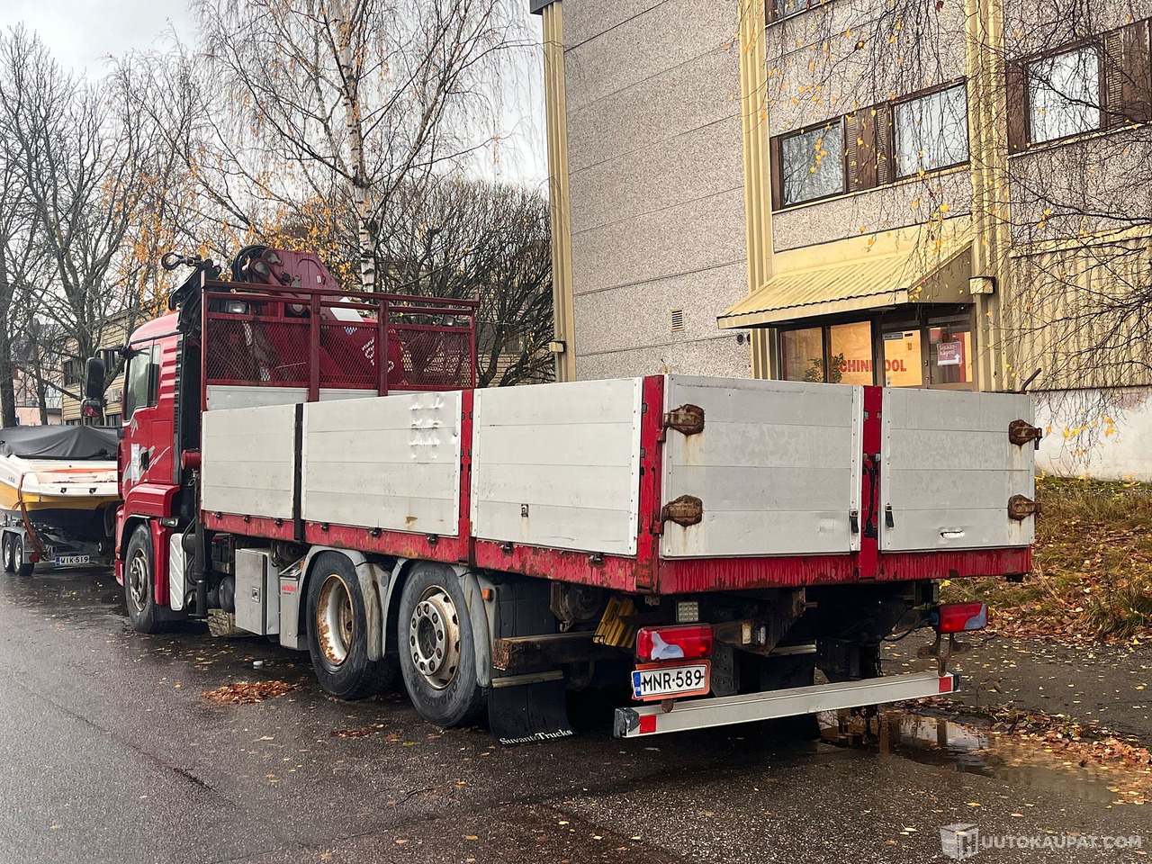 MAN TGA 26.400, kuorma-auto nosturilla, 2008, Helsinki - Φορτηγό με ανοιχτή καρότσα, Φορτηγό με γερανό: φωτογραφία 4 MAN TGA 26.400, kuorma-auto nosturilla, 2008, Helsinki - Φορτηγό με ανοιχτή καρότσα, Φορτηγό με γερανό: φωτογραφία 4