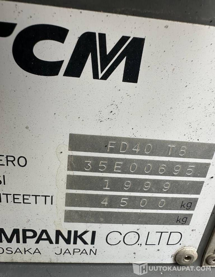 TCM FD40T8, 1999, 4 735 h, Lempäälä - Κατασκευή μηχανήματα: φωτογραφία 4 TCM FD40T8, 1999, 4 735 h, Lempäälä - Κατασκευή μηχανήματα: φωτογραφία 4