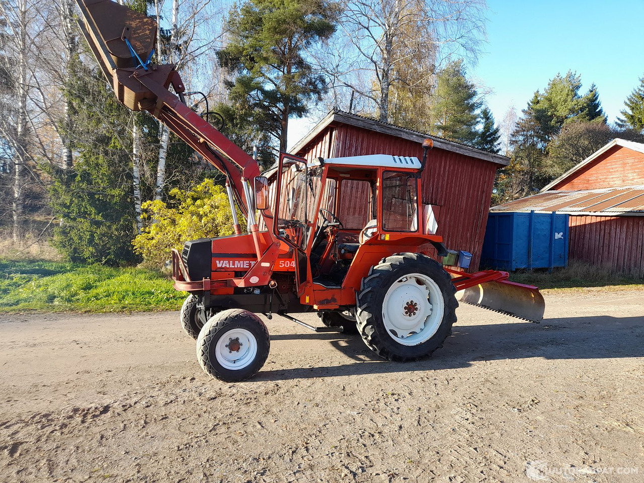 Τρακτέρ Traktori Valmet 504 1984 etukuormaajalla. Katso videot! MTK25, Forssa: φωτογραφία 10